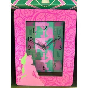 NEW Wicked PINK Glinda Frame Wall Clock Good Witch